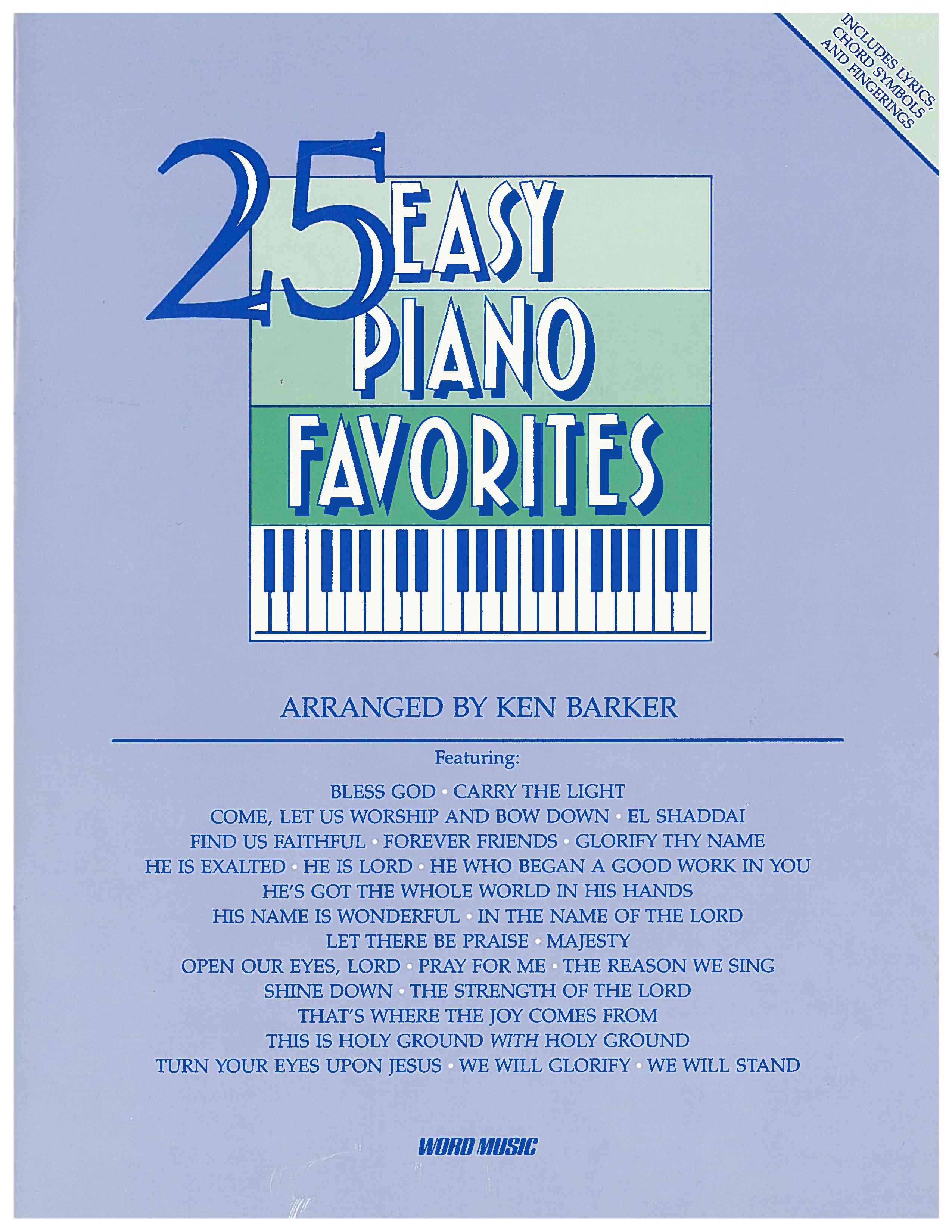 25 Easy Piano Favorites