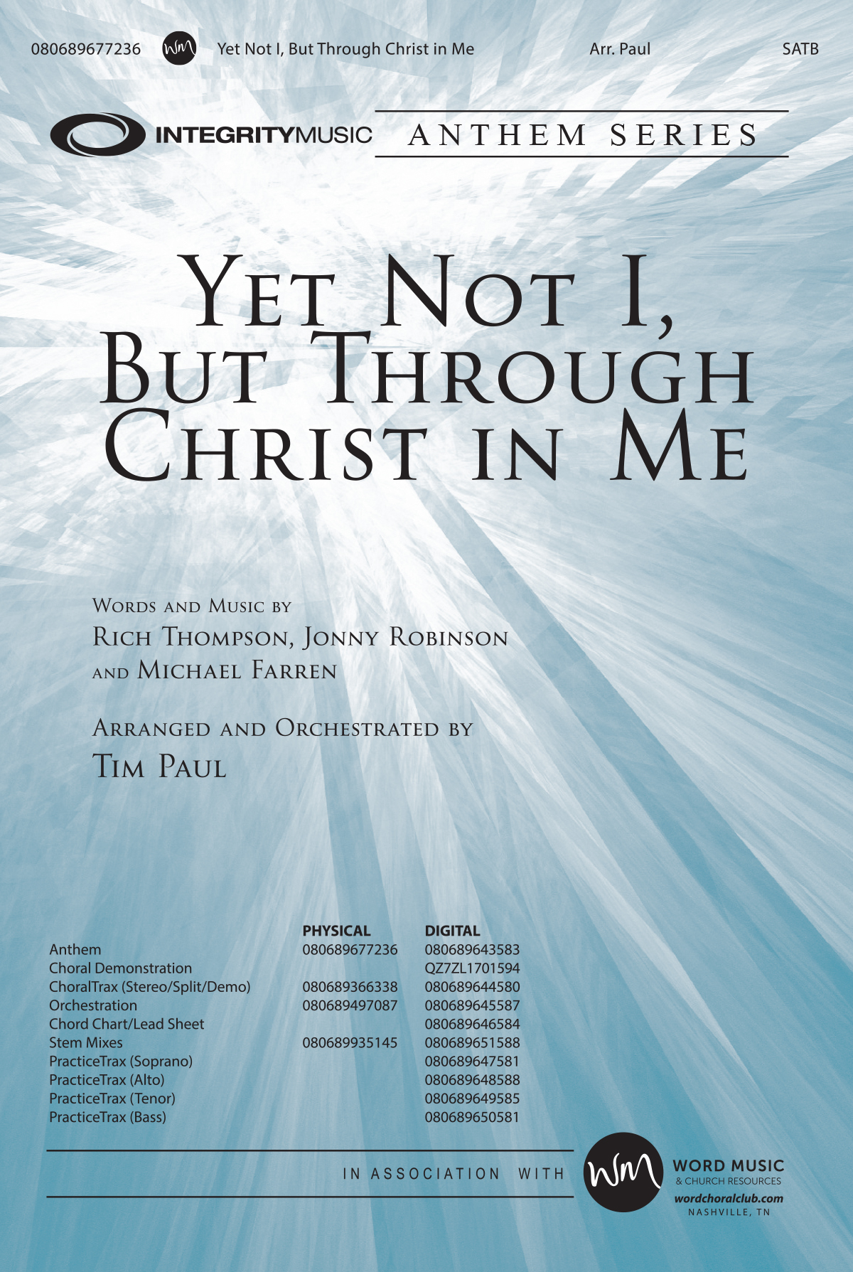 Yet Not I But Through Christ In Me